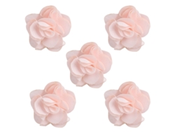 5pcs Flores Magnéticas Para Unhas Decorativas De Tela Com Base Magnética Para Manicure Diy 6 Cores