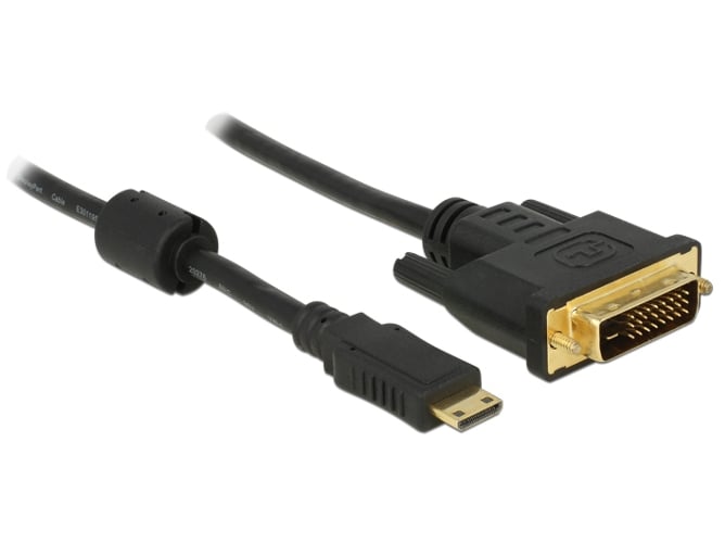 Adaptador DELOCK 1m mini-HDMI/DVI