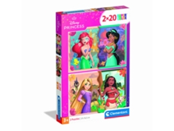 Rompecabezas infantil Clementoni 2x20 piezas Princesas Walt Disney 24092.0 Clementonip25