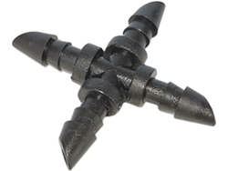 50 Conectores Cruzados De Manguera Riego 4/7 Mm Para Aspersores