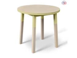 Mesa Redonda MON PETIT MEUBLE FRANÇAIS (Rojo de Pluduno - Madera - 100 x 75 x 100 cm)
