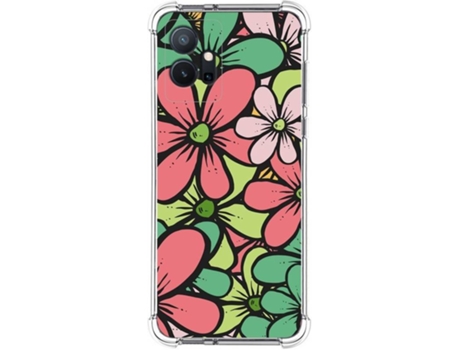 Carcasa para Vivo Y55 5G TUMUNDOSMARTPHONE Dibujos Antigolpes Flores 02 Multicolor