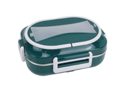 Calentador De Alimentos Para Portátil Fiambrera De Calentamiento Para Coche/camión/uso Doméstico Gusshious Sin Bolsa De Aislamiento Verde Oscuro