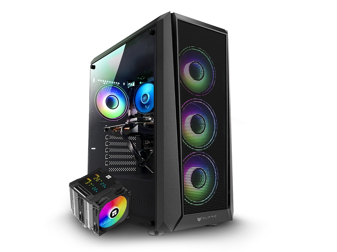 PC de carreras Daitona Intel Core i5 14400f/32 GB/2 TB SSD/RTX 5060 Ti con Windows 11 Pro