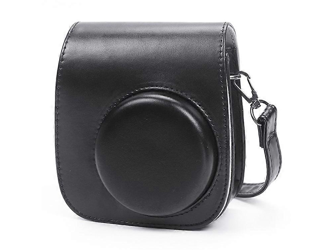Estuche para cámara instantánea compatible con Fujifilm Instax Mini 12/Mini 11/Mini 9/Mini 8. Bolso de cuero retro con correa para el hombro. Facpoet.