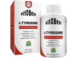 Complemento Alimentar VITOBEST L - Tirosina 700 Mg (60 Cápsulas)
