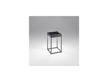 Lámpara de mesa solar y recargable CAGE de PERENZ gris oscuro Al. 30 cm