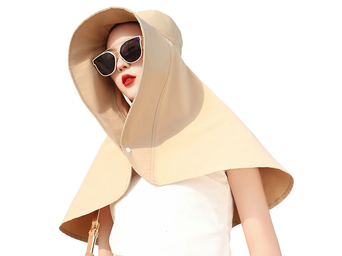 Sombrero De Pesca Para Mujer Con Ala Ancha, Protección Uv50, Ideal Para Verano, Senderismo, Jardinería Y Protección Del Cuello, Color Amarillo.