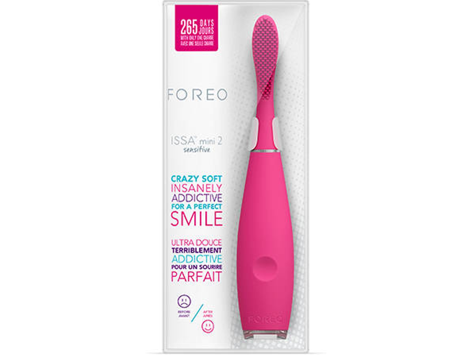 Cepillo de Dientes Eléctrico FOREO ISSA mini 2 sensitive Vermelho (9.000 rpm)