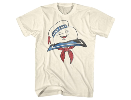Camiseta ROCKINSTONE Stay Puft Marshmallow Man Real Ghostbusters (S)