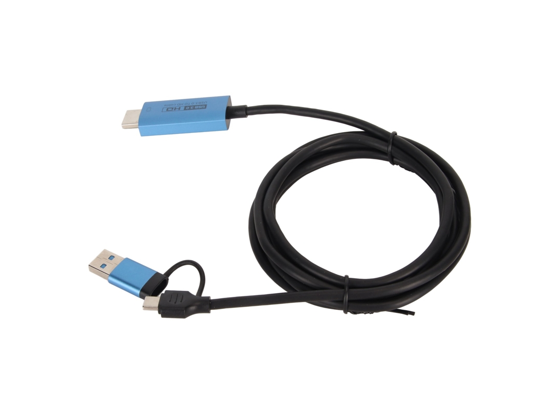 Adaptador USB a HDMI, convertidor USB tipo C Plug and Play
