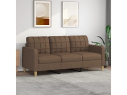 Sofá De 3 Plazas | Sofá De Salón | Sofá De Descanso De Tela Marrón 180 Cm Wsd747808
