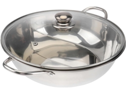 Tapa, Pp, Olla De Acero Inoxidable De 34 Cm Con Doble Separador Para Cocinar A Fuego Lento En El Hogar.