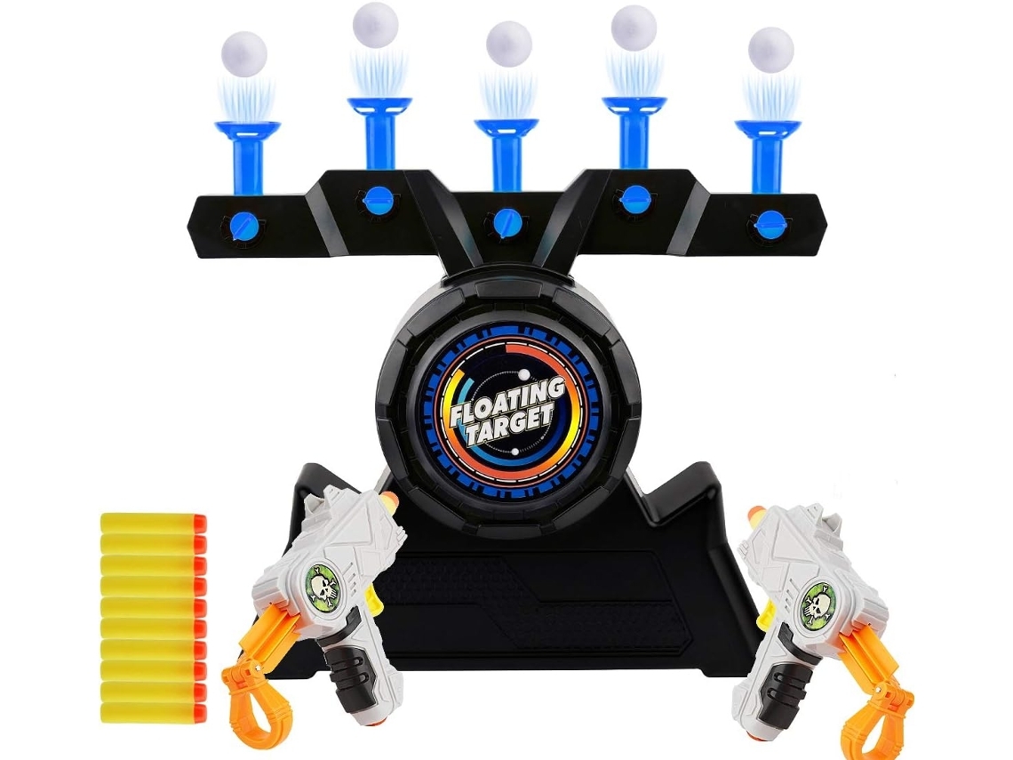Herefun 2 Brinquedos De Tiro Ao Alvo Jogo De Tiro Elétrico Para Crianças Brinquedo Flutuante Recarregável + 10 Bolas Jogo De Festa*