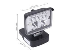2026-as-luz De Trabajo Led Inalámbrica 1000-1200 Flujo Luminoso Para Parkside X20v 20v Exterior Portátil