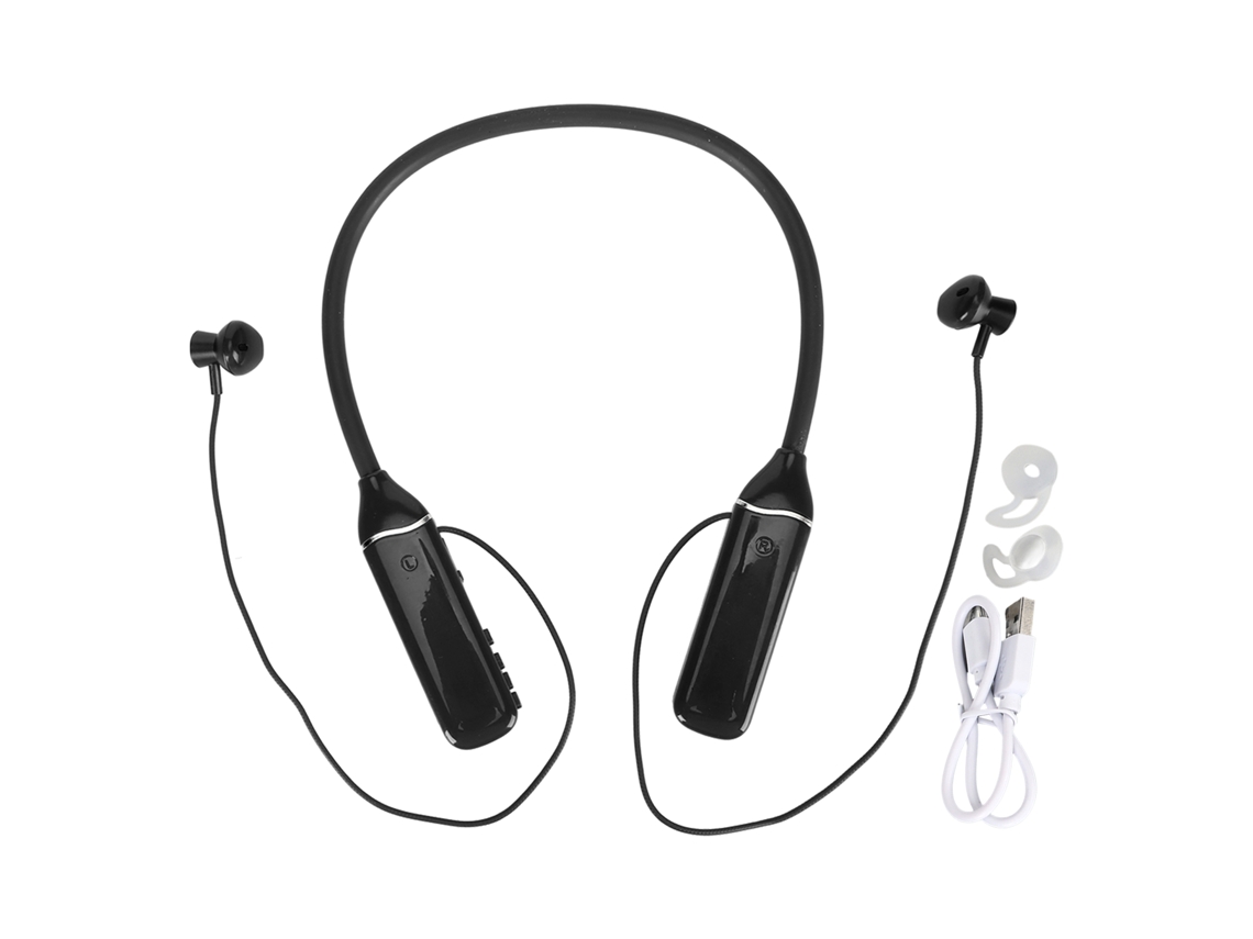 Auriculares Bluetooth De Collar Con Luz De Fondo Rgb, Pantalla Led Y Auriculares Magnéticos