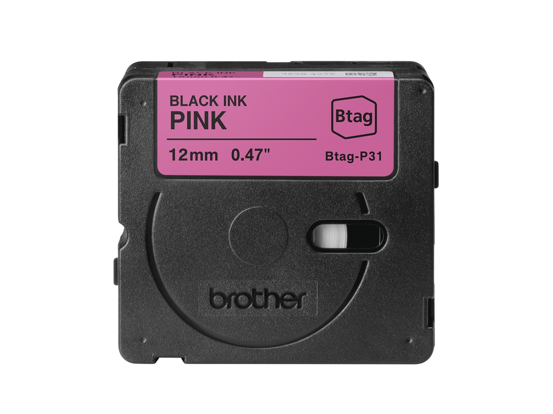 Cinta Doméstica BROTHER BTAGP31 Negro sobre Rosa