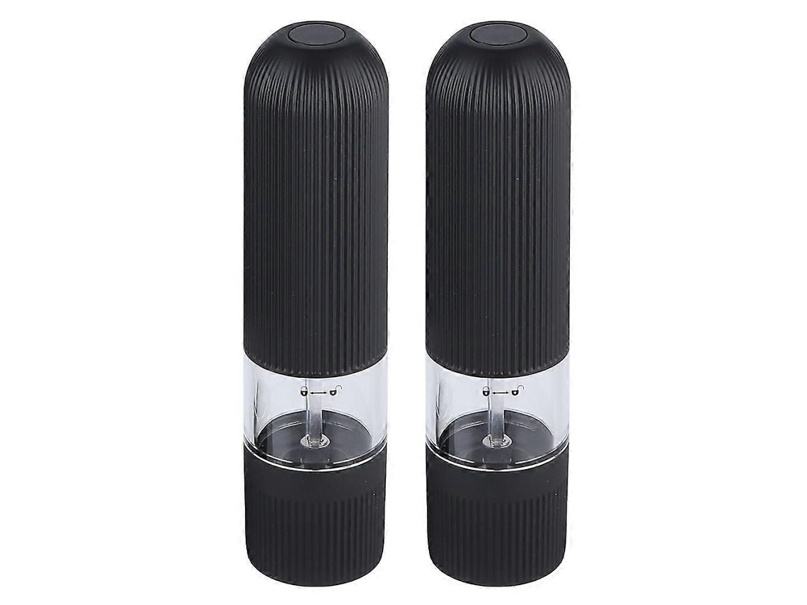 2 molinillos de pimienta eléctricos portátiles GOKOCO para la cocina.