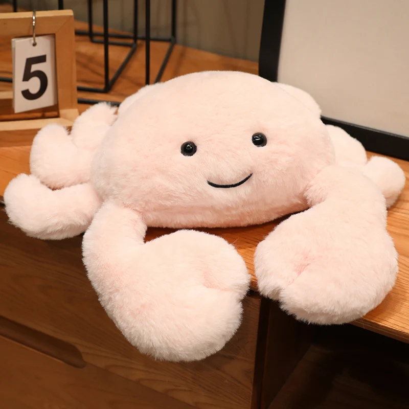 (rosa, 35 Cm) Lindo Peluche Realista De Cangrejo De Anime Con Dibujos Animados
