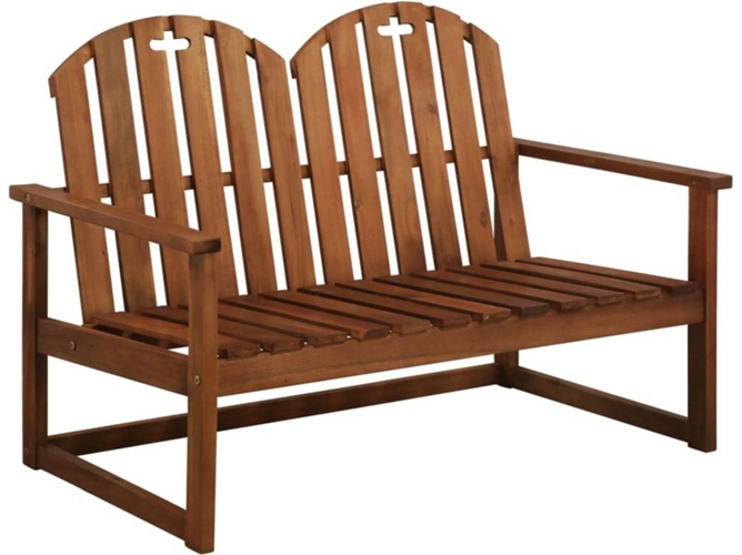 Banco Jardin VIDAXL Marrón Madera (110x63x79 cm)