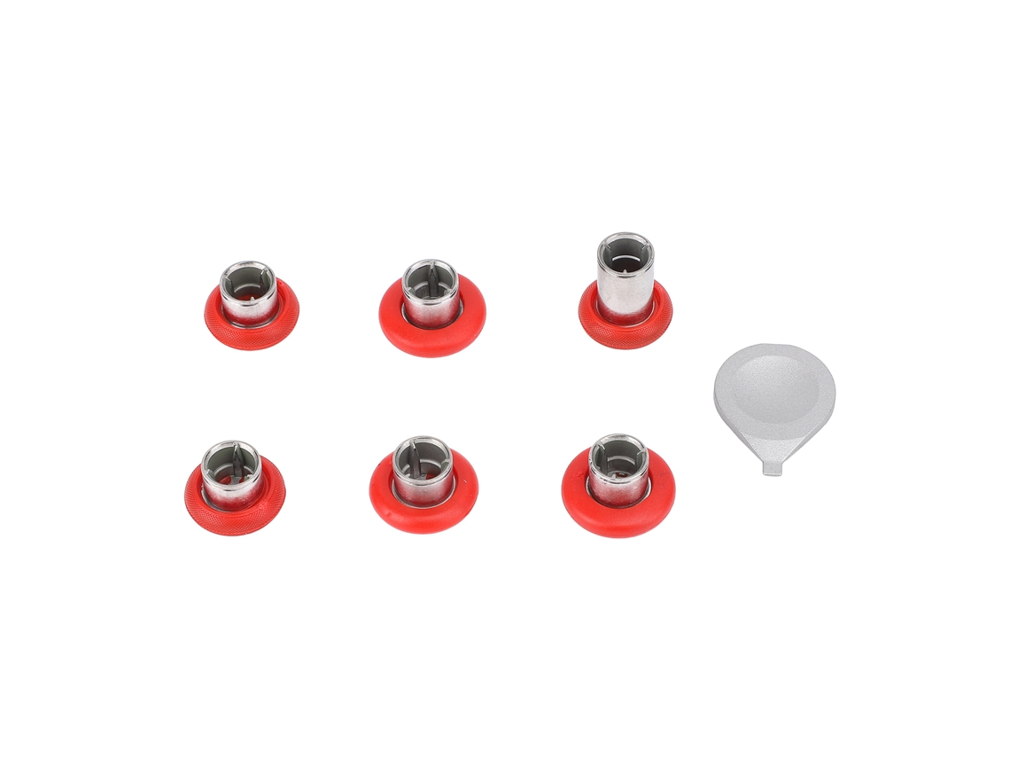 Stick Analógico Intercambiável De Borracha E Aço Inoxidável Para Controle Elite Série 2 Vermelho