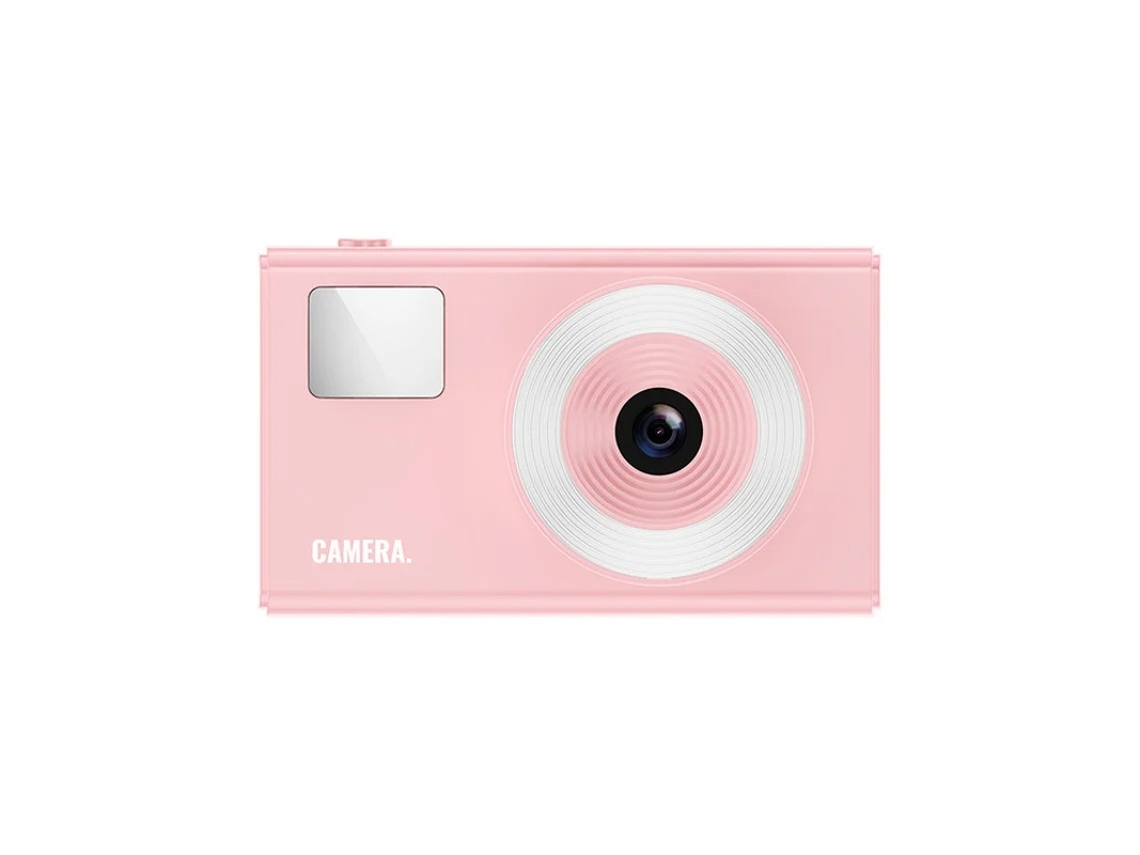Cámara digital CCD vintage retro 1080P para adolescentes, tarjeta SD de 32 GB, zoom 16x, color rosa Yizhood