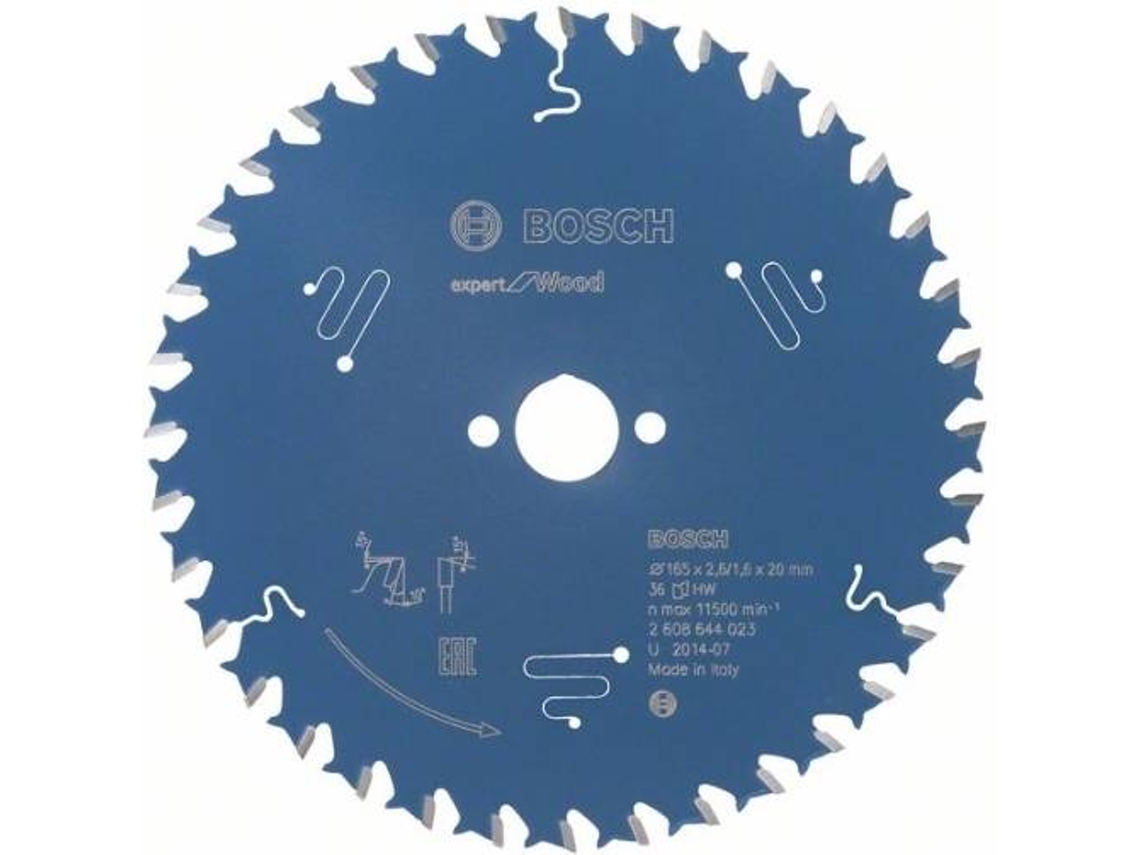 Disco de Sierra Circular BOSCH Expert para Madera 165x20x2.6 mm - 36