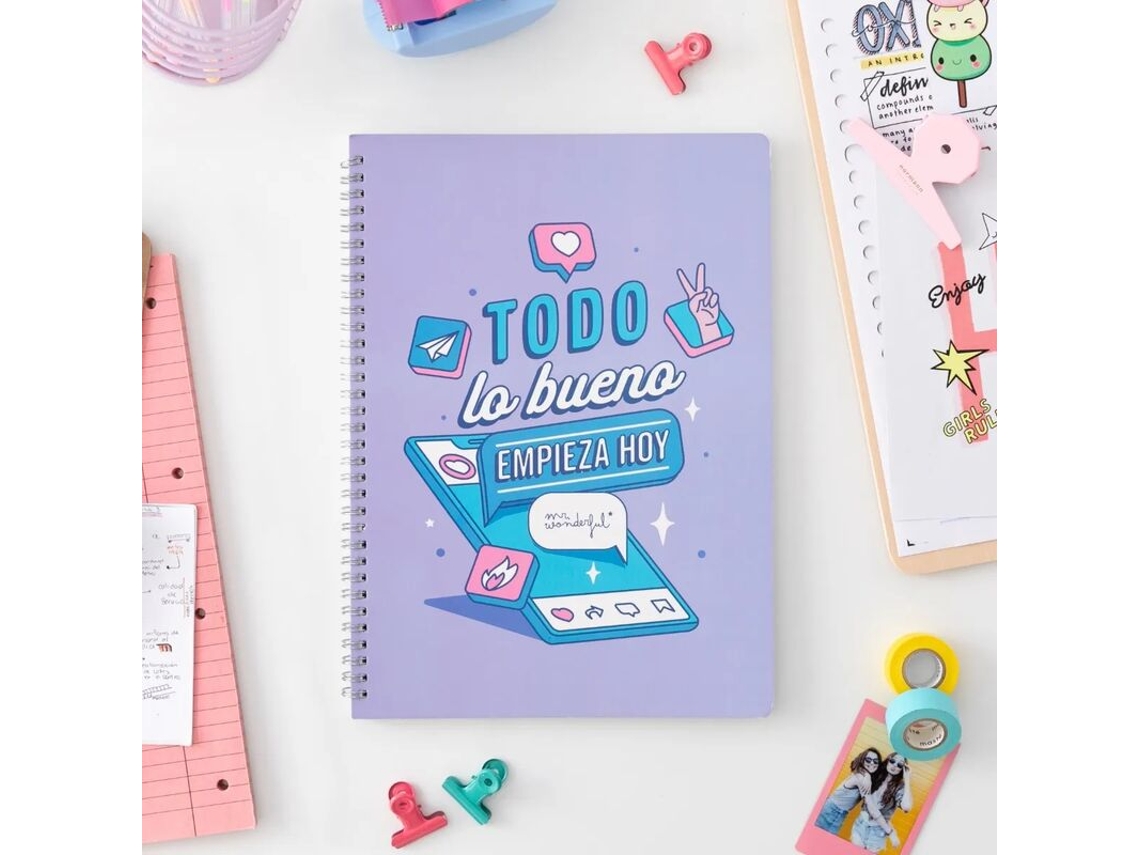 Libreta MR. WONDERFUL Todo lo bueno empieza hoy