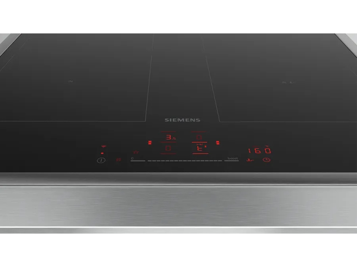 iQ500 ED645HQC1E hobs Negro, Acero inoxidable Integrado 60 cm Con placa de inducción 4 zona(s) SIEMENS