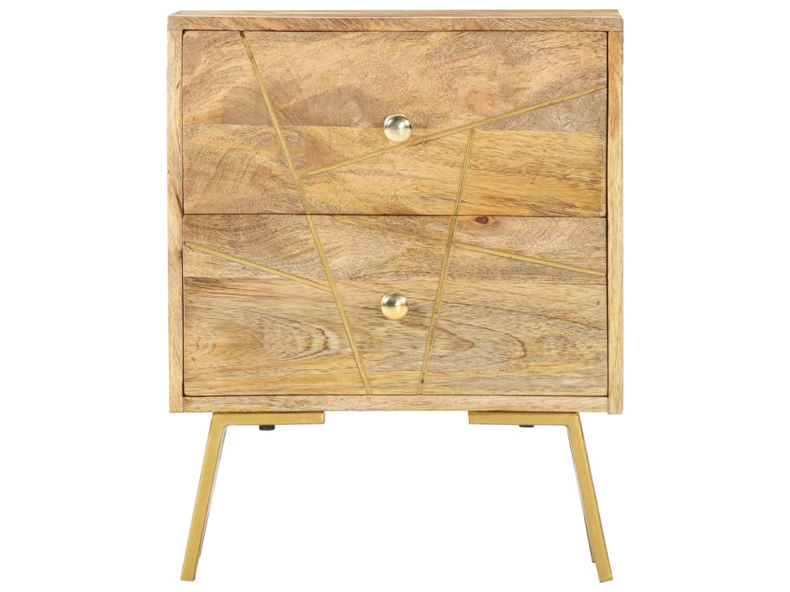 Maison Exclusive - Mesita De Noche De Madera Maciza De Mango 40x30x50 Cm