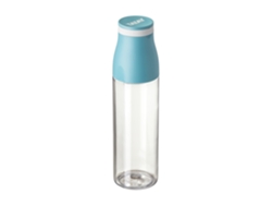 Botella De Agua Tatay Urban Drink 650 Ml Con Tapa Vaso Y Banda Elástica Azul