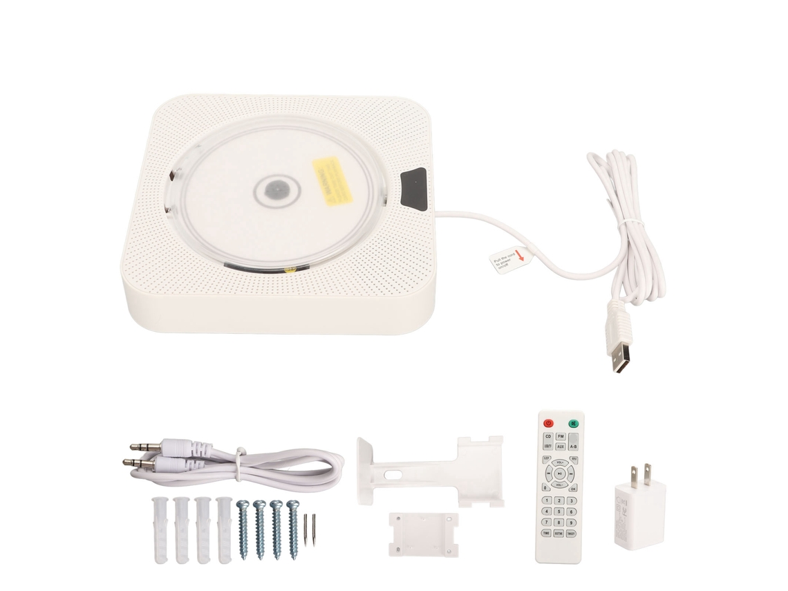 Reproductor De Cd Mural Con Bluetooth, Conexión En Tiempo Real, Mando A Distancia Portátil, 100-240 V, Enchufe Estadounidense.