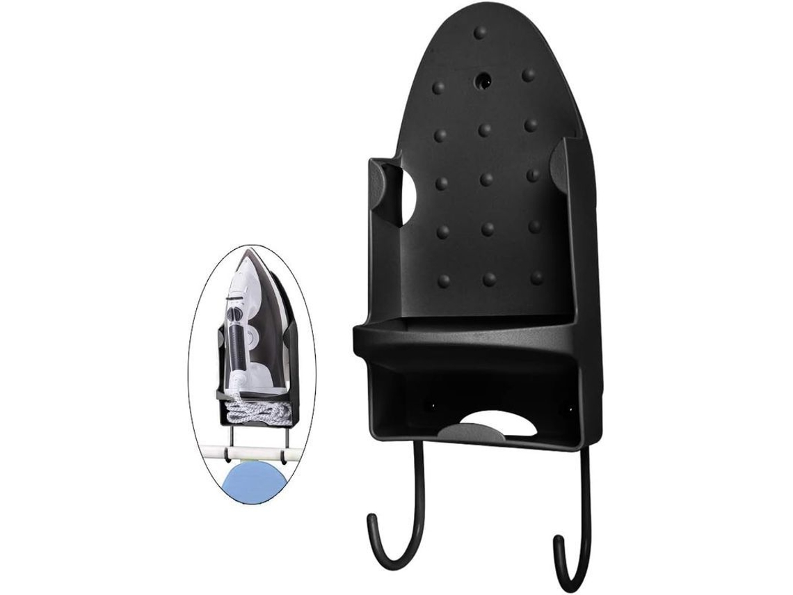 2026-tabla De Planchar Linjou, Soporte De Pared Eléctrico Con Gancho, Rack De Plancha - Negro
