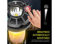Linterna De Camping Recargable Por Usb E Impermeable Con Luz Led Magnética Y Trípode Para Emergencias Al Aire Libre.