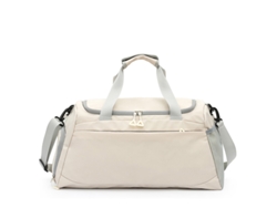 Bolsa deportiva Gertiz de gran capacidad para gimnasio con compartimento para zapatos y separación de ropa seca (blanca)