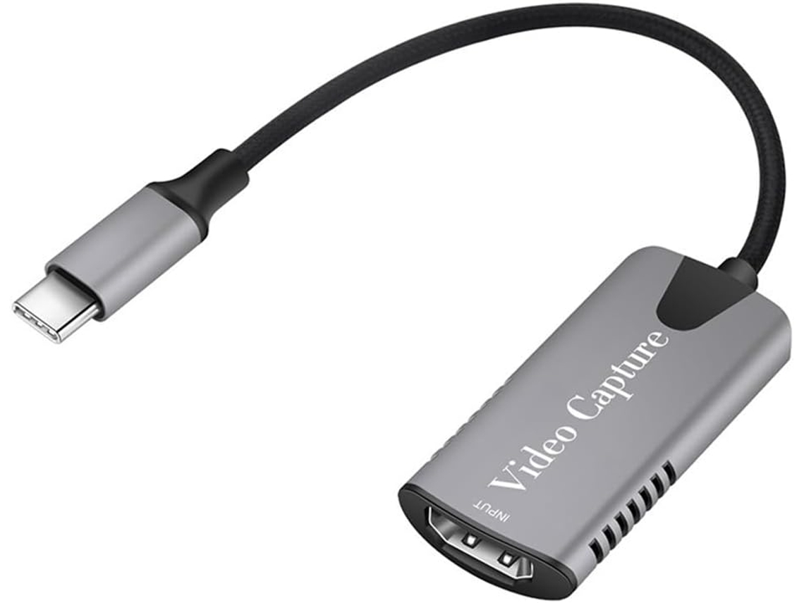 1 Tarjeta De Captura De Vídeo Plateada 4k1080p 60hz Compatible Con Usb Tipo C