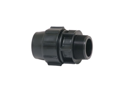 Enlace mixto de polipropileno, rosca macho, 20 mm x 1/2 Plasson