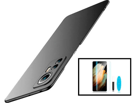 Kit Carcasa + Protector de Pantalla Xiaomi 12X GIFT4ME Negro