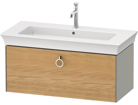 DURAVIT Tulip blanco, mueble de lavabo colgado en la pared, ancho 984 x fondo 458mm, con 1x extraíble, con tirador, WT42520