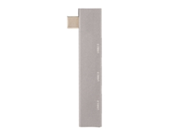 Estación de acoplamiento 3 en 1 USB-C a USB 3.0 y 2 USB 2.0 de 5 Gbps, de aluminio, mini