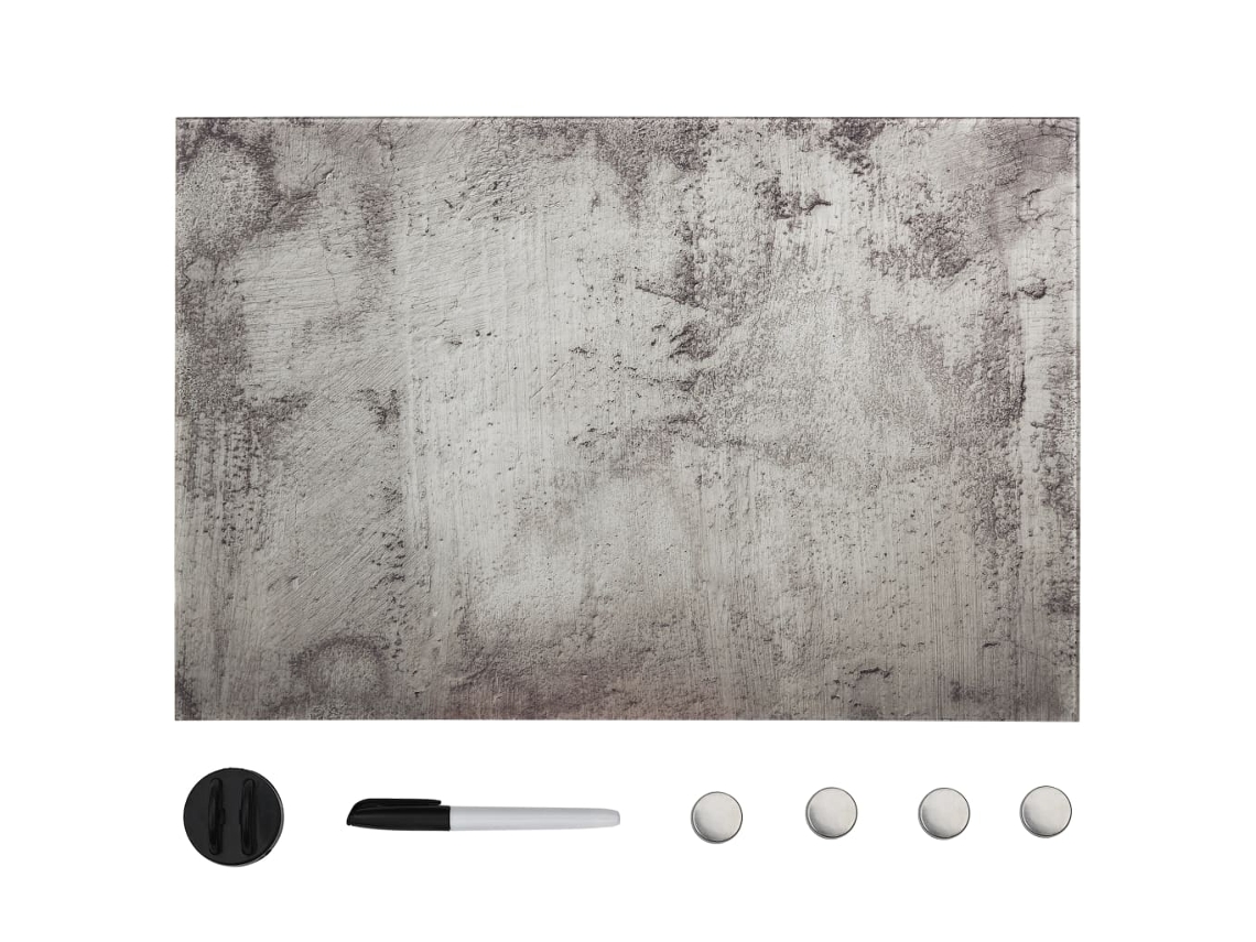 vidaXL Pizarra magnética de pared vidrio 60x40 cm