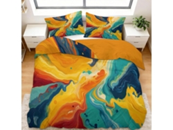 Juego Ropa Cama Funda Nórdica Almohada Funda Piezas Juego Color 90x190 Cm 65x65 90 X 190 65