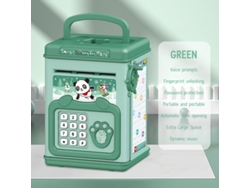 Caja fuerte infantil estilo cajero automático con contraseña digital y desbloqueo por huella dactilar, gran capacidad, divertido juguete electrónico para niños. Aeuzwr