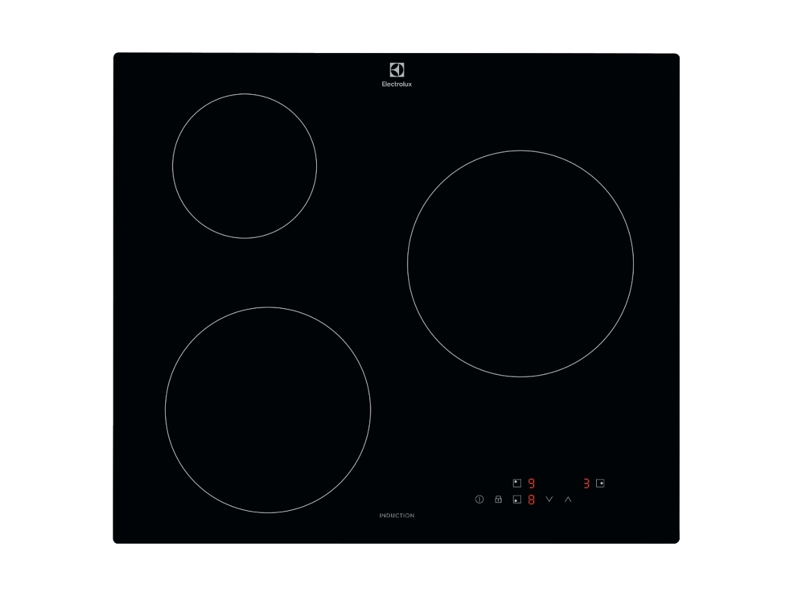 Placa de inducción 60cm 3 fuegos 6000w negra. LIB60320CK - ELECTROLUX