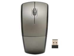 Rato Sem Fio Plegável Portátil 2.4g 1600dpi Compacto Para Escritório E Jogos Cinza