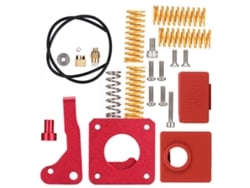 Accesorios para impresoras 3D, incluyendo kit de fuente de alimentación remota y kit de extrusor de resorte.