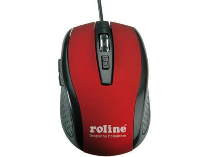 Ratón ROLINE 18.01.1082 (Óptico - 1600 dpi - Negro)