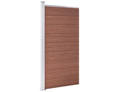 Panel de valla WPC marrón de 95 x 186 cm WSD804161 Lovely Home