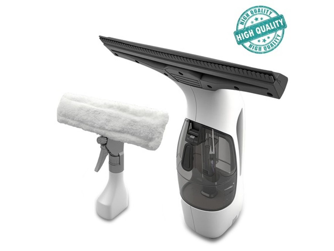 Aspiradora de ventanas con batería de litio recargable para ventanas, azulejos, espejos y mamparas de ducha Mawiron