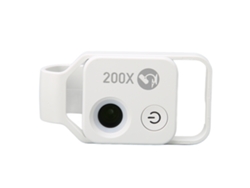 Microscopio De Bolsillo Para Teléfonos Móviles 200x Con Lente Cpl, Clip Universal Para Iphone Y Android, Blanco